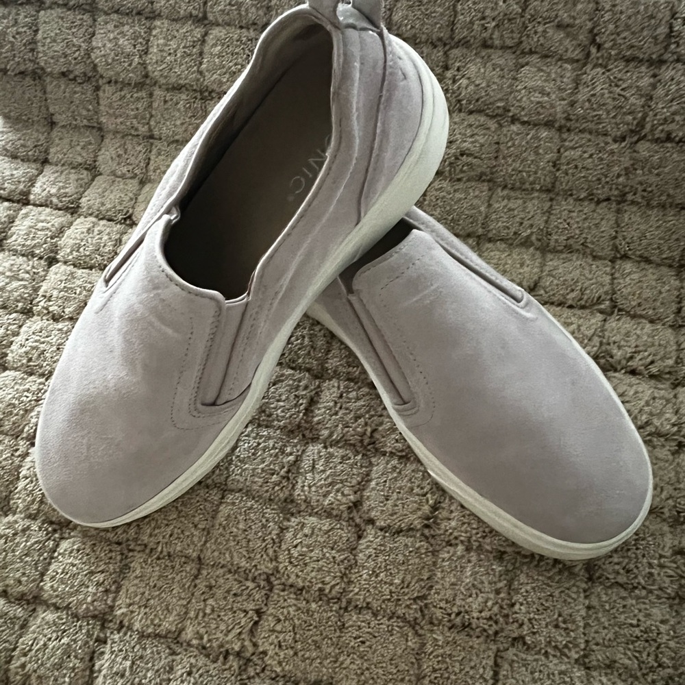 Vionic Slip-On Suede Sneakers in Light Lavender - Picture 11 of 15